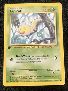 1st Edition French Aspicot (Weedle) - Base Set 69/102 - Pokemon TCG - Picture 1 of 2