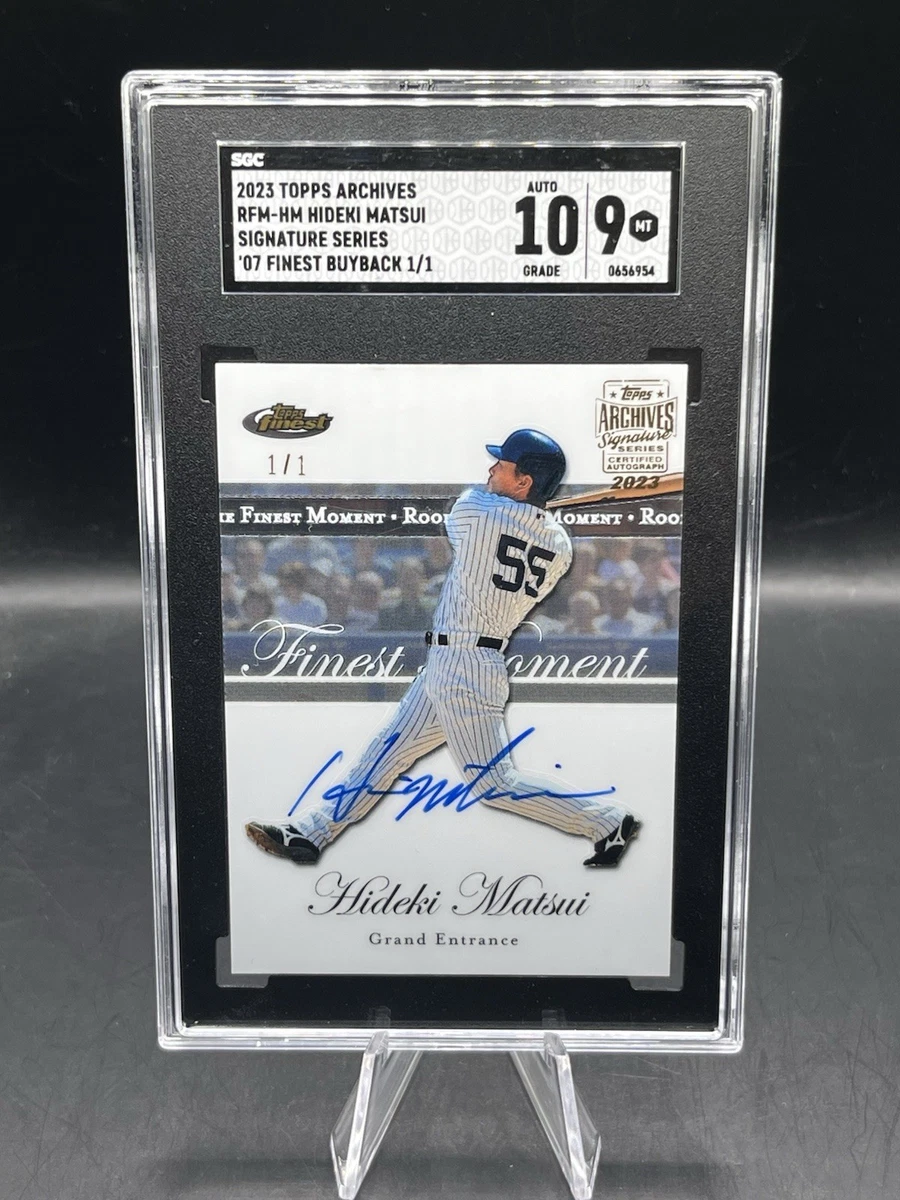 松井秀喜 1of1 matsui hideki topps 1/1 Auto HIDEKI MATSUI ROOKIE CARD New York Yankee Baseball Upper Deck 1st