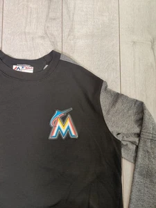 Majestic Miami Florida Marlins Sweatshirt Herren XL Therma Base Langarm - Bild 1 von 8
