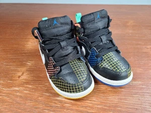 Nike Air Jordan Royale DC4091-001 Multicolor Geometric Sneakers Youth Size 7C - Picture 1 of 10
