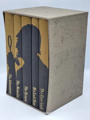 Complete Short Stories of Sherlock Holmes 5v - Folio Society - 1993 1st ed - VGC - Image 1 of 4
