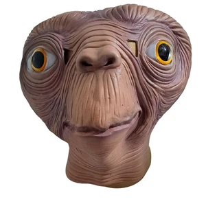 E.T. 1980s Movie Alien Mask Extra Terrestrial Latex Adult Halloween Cosplay Prop - Picture 1 of 6