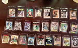 25 Original 1970’s 80’s 90 Baseball Cards All HOF’s Ex-NrMt Topps Donruss Score - Picture 1 of 11