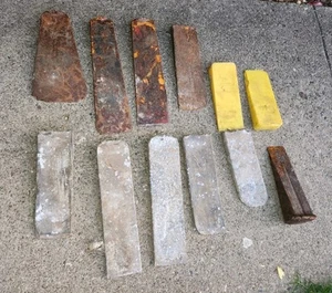 12 Pro Vintage Tree Felling Bucking Wedges axe Splitter saw logging timber US - Picture 1 of 5
