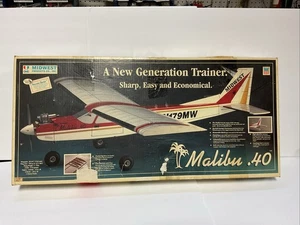 Vintage Midwest Malibu .40 R/C Nitro/Glow Trainer Model Airplane Balsa Kit #179 - Picture 1 of 22