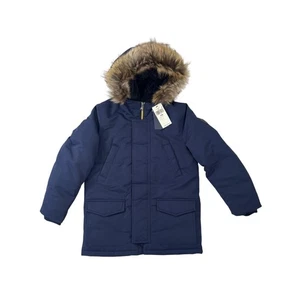 Polo Ralph Lauren Parka Coat Faux Fur Hood Winter Warm Puffer Jacket Boys S NWT - Picture 1 of 9