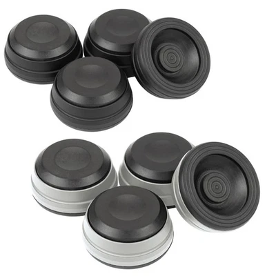 Dynavox Gerätefüße Schwingungsdämpfer 4-er Set HiFi Absorber Schwarz / Silber