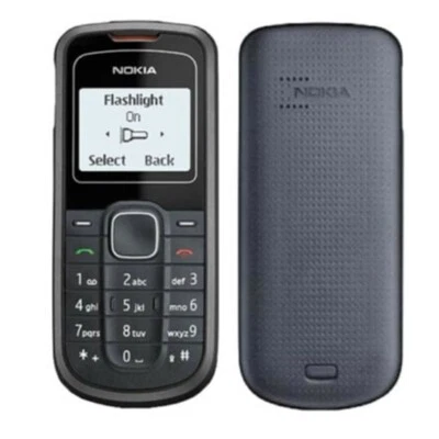 Nokia 1202 Black Phone Original Unlocked 2G GSM 900/1800 Loudspeaker Mini-SIM - Image 1 of 4