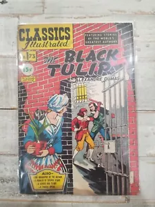 CLASSICS ILLUSTRATED COMIC BLACK TULIP #73 BY GILBERTON (HRN 75) 1st PRINTING - Picture 1 of 4