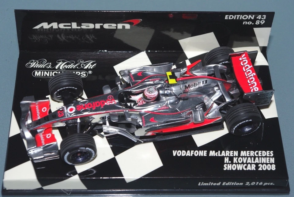 Minichamps F1 1/43 VODAFONE McLAREN MERCEDES SHOWCAR 2008 KOVALAINEN - Image 1 of 1