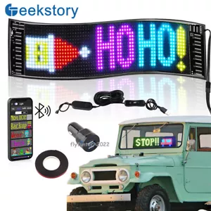 Señal LED de desplazamiento panel matriz LED pantalla flexible control de aplicación para coche de tienda - Imagen 1 de 7