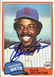 Ellis Valentine handsigniert 1981 Topps Traded #849 - Bild 1 von 1