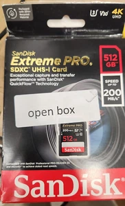 SanDisk ExtremePRO 512GB - SDXC UHS-I Karta pamięci - SDSDXXD-512G Open box - Zdjęcie 1 z 1