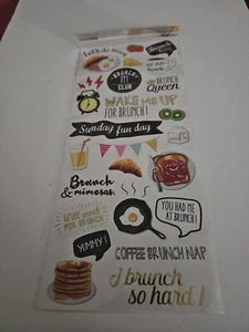 Pegatinas recuerdos domingo diversión día vamos a hacer brunch y mimosas reina despiertame - Imagen 1 de 1