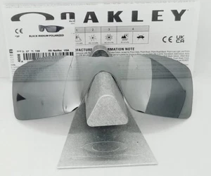 Oakley BATWOLF replacement BLACK IRIDIUM POLARIZED sunglasses LENSES New OO9101 - Picture 1 of 5