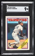 1988 Topps Collector's Edition (Tiffany) Rickey Henderson #60 SGC 9 MINT HOF