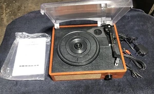 Wireless Turntable Vinyl Record Player Bluetooth - Picture 1 of 6