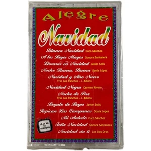 Alegre NAVIDAD Cassette JAVIER SOLIS Trio Los Ponchos Nuevo Sellado 1993 Sony - Picture 1 of 4
