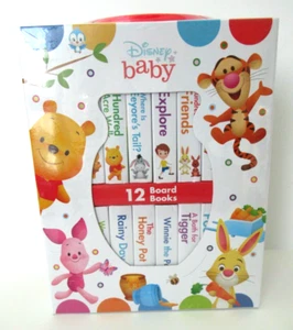 Disney Baby Winnie The Pooh And Friends Book Block 12 Board Mini Books - Foto 1 di 4