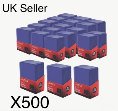 LOVFEN 500x Top loader card sleeves, 3”x4”, rigid holder, Sports, Pokémon