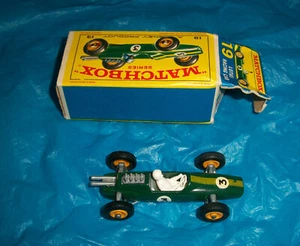 Lesney Matchbox #19 Lotus Racing car With Box - Picture 1 of 4