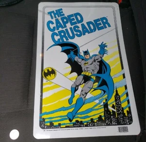 Batman The Caped Crusader 1989 Plastic Art Sign Poster Wall Hanging DC Comics - Picture 1 of 12