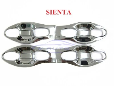 Chrome Door Handle Bowl Insert Cover Fits Toyota Sienta xp Xp170 2017 - 2022 - Image 1 of 4