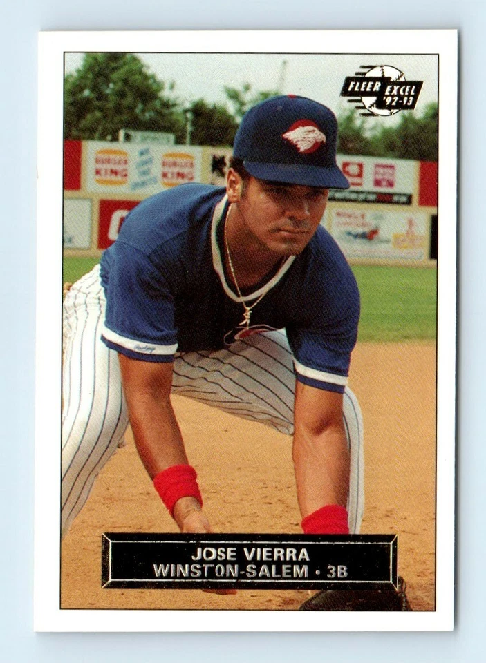 1992 Fleer Excel Jose Vierra Winston-Salem Spirits #14 - Image 1 of 2