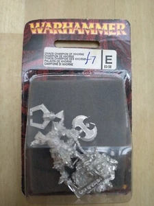 CHAOS EXALTED CHAMPION OF KHORNE CITADEL WARHAMMER METAL THE OLD WORLD NEW - Picture 1 of 9