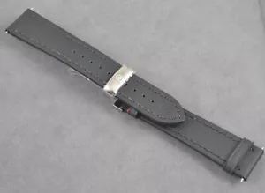 Victorinox Swiss Army 005009 Black Leather Strap 20mm with depl Buckle Alliance - Picture 1 of 5