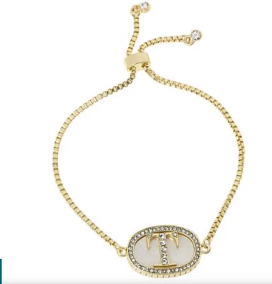 Heidi Daus "INITIAL REACTION" Crystal & Gem Adjustable Bracelet T Nwt - Image 1 of 4