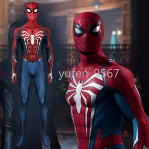 Cool PS4 Spider-Man Jumpsuit Spiderman Cosplay Suit Costume Halloween Adult/Kids - Picture 1 of 16