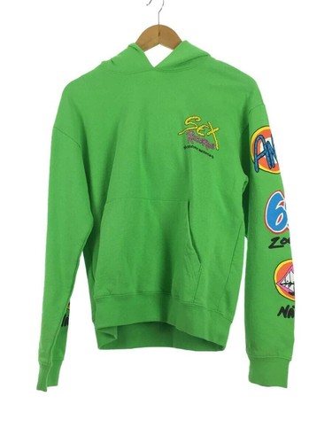 Felpa con cappuccio Chrome Hearts 21AW Matty Boy taglia M verde 100% cotone usata