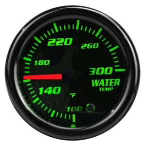 7 Color Water Temp Gauge Meter 2"-1/16" 52mm 100-300℉ W/1/8 NPT Sensor - Picture 1 of 12