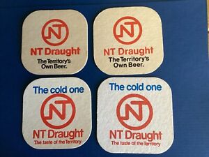 4 different NT Draught Brewery Issued  BEER Coasters