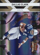 2010 Threads Gold Holofoil Colts Football Card #60 Dallas Clark /100