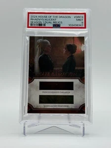 2024 House of the Dragon Season 1 Dual Relics/Costume Rhaenys/Alicent DRC9 PSA9 - Picture 1 of 2