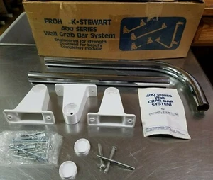 Barra de agarre de pared para discapacitados Frohock Stewart 440 90 grados esquina izquierda derecha 1-1/4" OD - Imagen 1 de 8