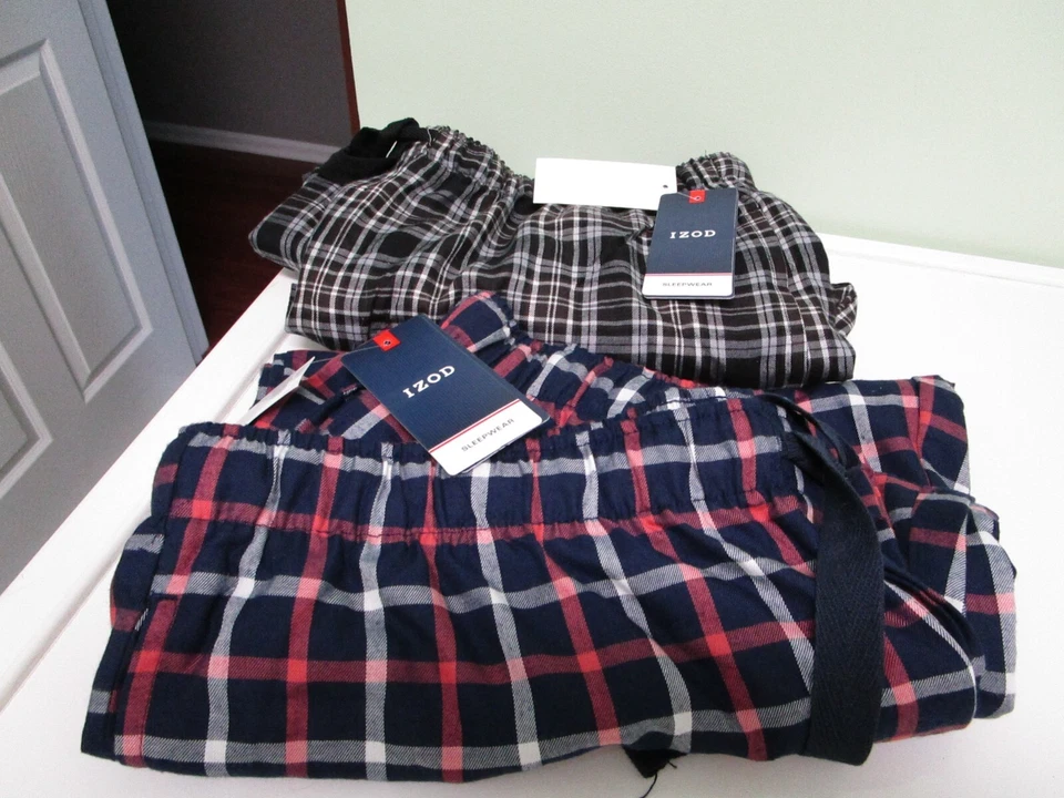 Ropa de dormir/pantalones de salón IZOD para hombre LG - NUEVOS CON ETIQUETAS - Foto 1 de 1