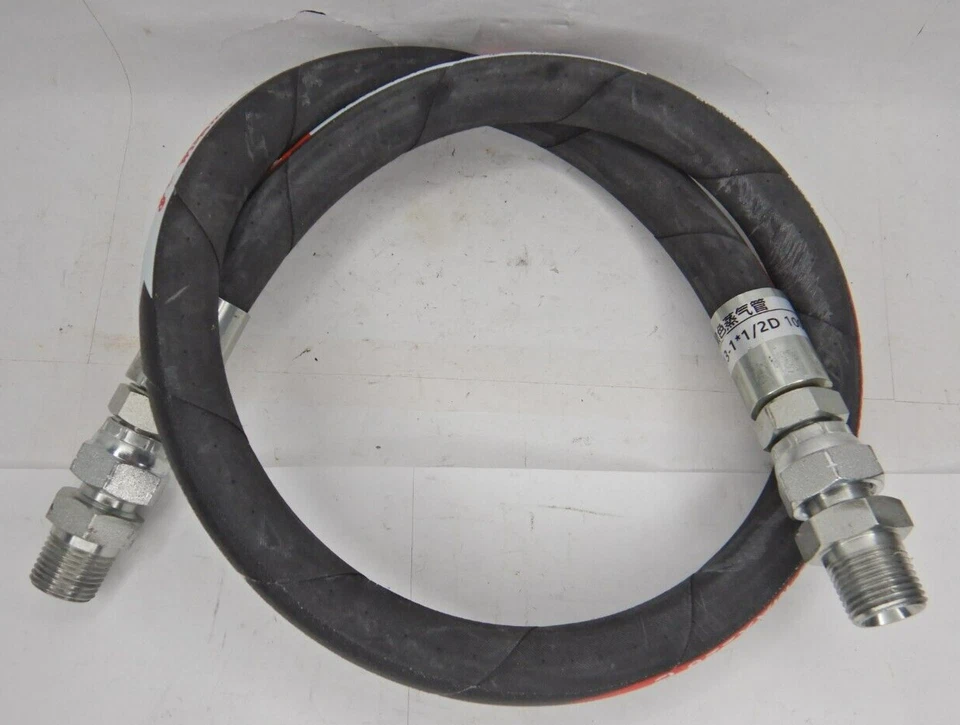 36” Hydraulic Hose Assembly Male NPT Male Hose 3/8 - Image 1 of 4
