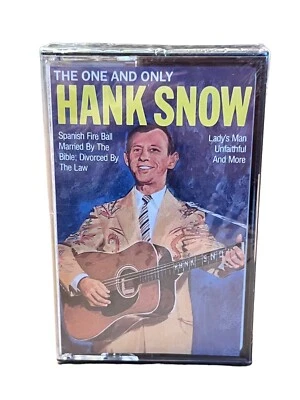 Rare Hank Snow Audio Cassette - One And Only - 1985 - New Sealed Free Ship - Image 1 of 3