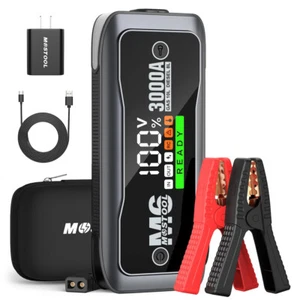 3000A Peak Car Battery Jump Starter Battery Pack |Portable Jumper Box - Picture 1 of 7