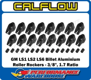 GM LS1 LS2 LS6 Billet Aluminium Roller Rocker Arm Set 3/8", 1.7 Ratio - Picture 1 of 5