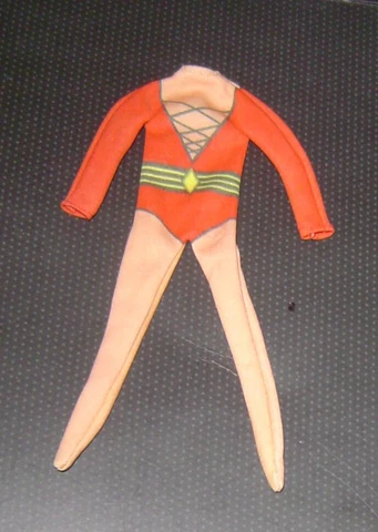 Custom Mego scale JLA PLASTIC MAN Screen Printed costume 8” Figure Size 1/9 Cover