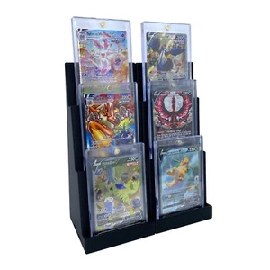 Magnetic Card Holder Stadium Displays (2 Pack) Compatible Ultra Pro Protectors - Picture 1 of 4