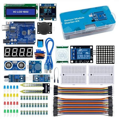 Sensor Module Starter Learning Kit For Arduino R3 Improved Development Board↟ - Image 1 of 4