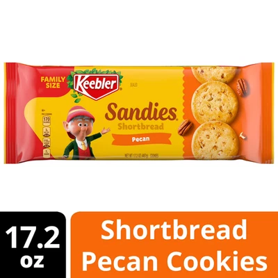 Keebler Sandies Pecan Cookies, Shortbread cookies With Crunchy Pecans 17.2 oz - Image 1 of 4