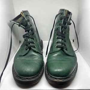 Botas con cordones de cuero Dr. Martens 1460 vintage unisex Reino Unido 8 hechas en Inglaterra - Imagen 1 de 21