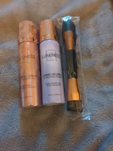 Luminess Airbrush Set Fair Foundation Primer Brush New - Bild 1 von 8