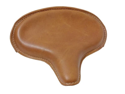 Cuero Genuino HARLEY WLA WLC VL UL EL WL CABEZA DE NUDILLO ASIENTO INDIVIDUAL CABEZA PLANA MARRÓN Foto 1 de 4